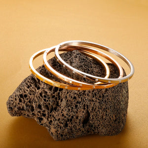 Plated Stainless Steel Zircon Bracelet for Women