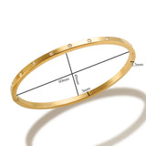 Plated Stainless Steel Zircon Bracelet for Women