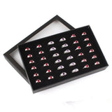 36 Slots Ring Jewelry Packaging Box Organizer Case
