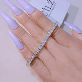 Princess Silver Bracelet Bangle CZ Tennis Bracelet