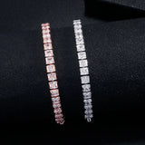 Princess Silver Bracelet Bangle CZ Tennis Bracelet