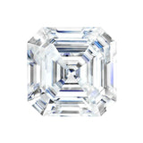 Asscher Cut CZ Promise Ring Silver 6ct Stone Engagement Wedding Band
