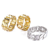 Gold-color Rhodium Cuff Wristband Bracelet for Women
