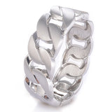 Gold-color Rhodium Cuff Wristband Bracelet for Women