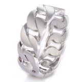 Gold-color Rhodium Cuff Wristband Bracelet for Women