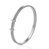 Women's Rhinestone Beads Stainless Steel Bracelet