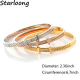 Women's Rhinestone Beads Stainless Steel Bracelet
