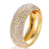 Rhinestone Party Cuff Wristband Bangles for Women