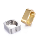 Square Drawing Alloy Gold-color Rhodium Cuff Wristband Bangles for Women