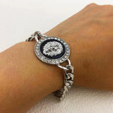 Punk Lion Head Charm Bracelet Zircon Chain Bangle
