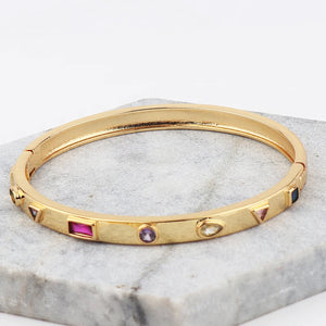 Punk Rainbow cz Bracelet Bangle Wedding Love Jewelry