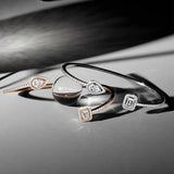 Punk Snake Butterfly Silver Open Bangle Bracelet For Women