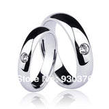 His&Hers 0.06ct Simulated Stone Wedding Rings, Couple Rings, Engraving