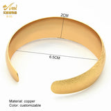 Copper Plated Charm Bangle Wedding Bracelets