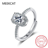 Radiant Cut 4ct Simulated Diamond cz Ring 925 Sterling Silver