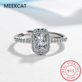 Radiant Cut 4ct Simulated Diamond cz Ring 925 Sterling Silver