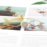 Rainbow CZ Tree Of Life Bracelet Evil Eye Charms Chain Bracelets