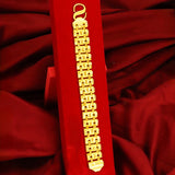 Real 24K Men's Bracelet Bangle Wide 999 Watch Bracelets Wedding