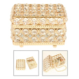 Rectangle Crystal Jewelry Box Organizer Storage Decor Gift