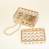 Rectangle Crystal Jewelry Box with Cover