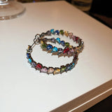 Gun Crystal Zircon Hoop Earrings for Women Halloween Party Accessories