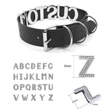 Rhinestone Big Letters Wide Choker Collar Punk Name Necklace