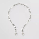 Rhinestone Water Drop Pendant Hair Hoop Headband Women Crystal Tassel Hairbands