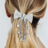 Rhinestone Butterfly Tassel Hair Jewelry for Women