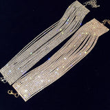 Multilayer Rhinestone Choker Crystal Necklace for Wedding