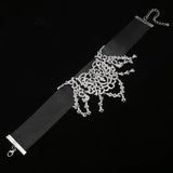 Rhinestone Choker Crystal Necklace Women gothic choker Maxi statement Necklace