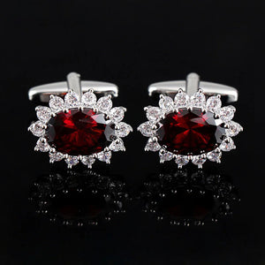Crystal Cufflinks Men's Business Banquet French Shirt Wedding Accessories