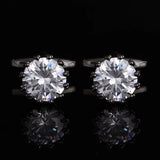 Rhinestone Cufflinks for Men French Shirt Business Banquet Wedding