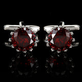 Rhinestone Cufflinks for Men French Shirt Business Banquet Wedding