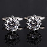 Rhinestone Cufflinks for Men French Shirt Business Banquet Wedding