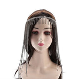 Rhinestone Forehead Tassel Head Chain Jewelry Bling Crystal Hair Band