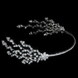 Rhinestone Hair Band Headband Women's Silver Plated Headdress Hair Accessories