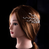 Rhinestone Hair Band Headband Women's Silver Plated Headdress Hair Accessories