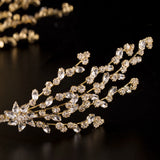 Rhinestone Hair Band Headband Women's Silver Plated Headdress Hair Accessories