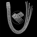 Rhinestone Tassel Hair Comb Hair Accessory for Women