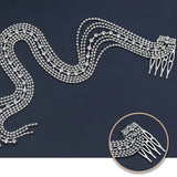 Rhinestone Tassel Hair Comb Hair Accessory for Women