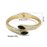Rhinestones Cuff Bracelets Charm Bangles For Women Wedding Party Jewelry