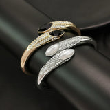 Rhinestones Cuff Bracelets Charm Bangles For Women Wedding Party Jewelry