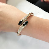 Rhinestones Cuff Bracelets Charm Bangles For Women Wedding Party Jewelry