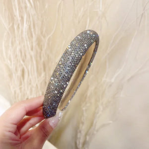 Crystal Rhinestones Thick Headband for Women Girls