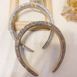 Crystal Rhinestones Thick Headband for Women Girls