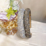 Crystal Rhinestones Thick Headband for Women Girls