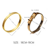 Classic Stainless Steel Bangle Cuff Bracelet for Men