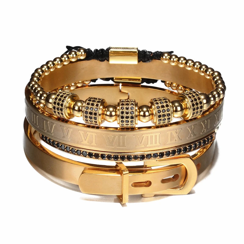 Classic Stainless Steel Bangle Cuff Bracelet for Men
