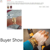 Classic Stainless Steel Bangle Cuff Bracelet for Men