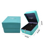 Romantic Leather Jewelry Ring Box for Wedding